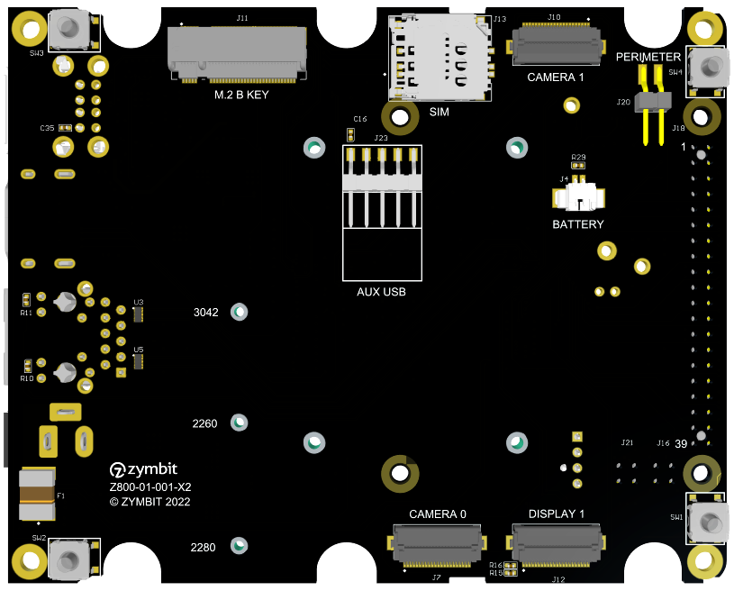 zymbit secure compute motherboard - user side